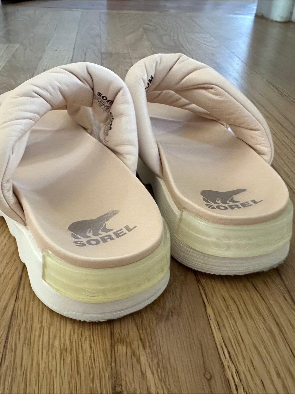 Sorel Women's Pale Blush Padded Slide Sandals Sz 8 - Picture 7 of 8